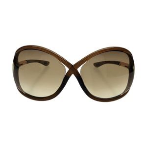 Tom Ford Women's Whitney TF9 TF/9 692 Brown/Rose Gold Sunglasses 64mm